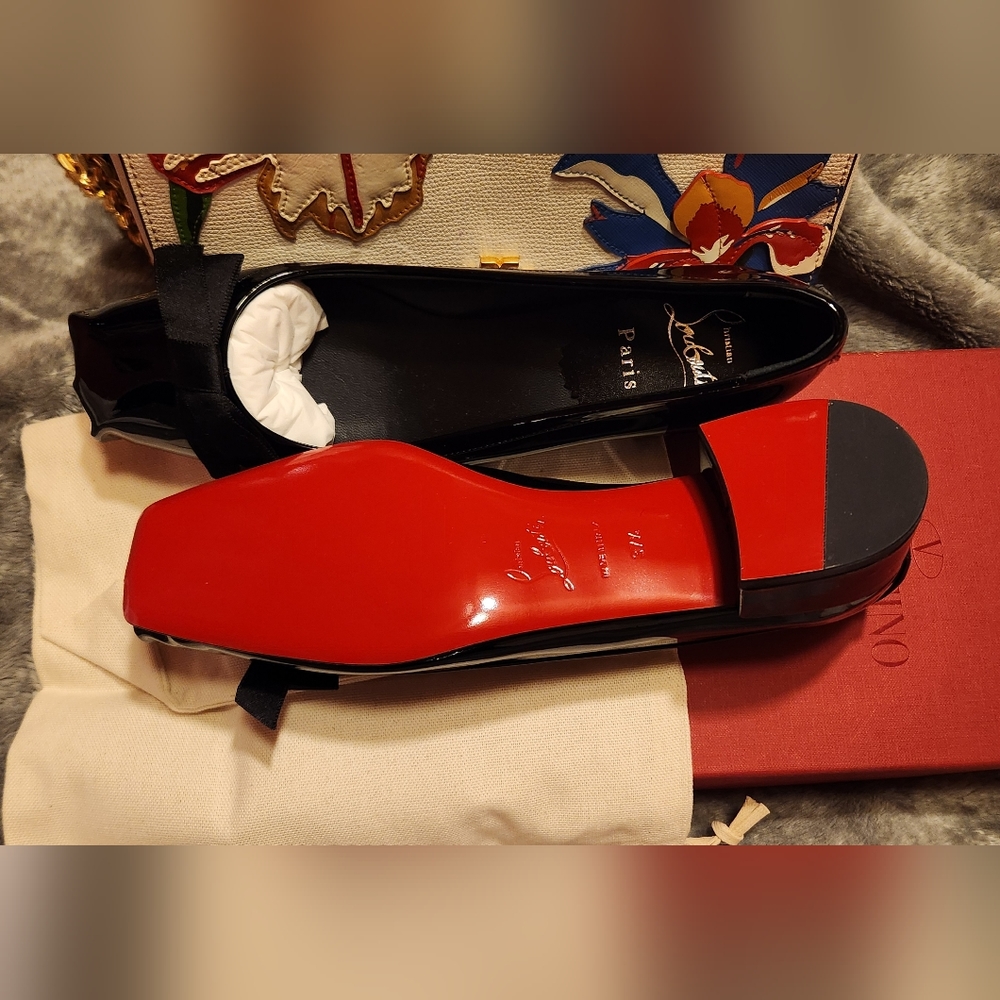 Authentic Christian Louboutin mamaflirt flats